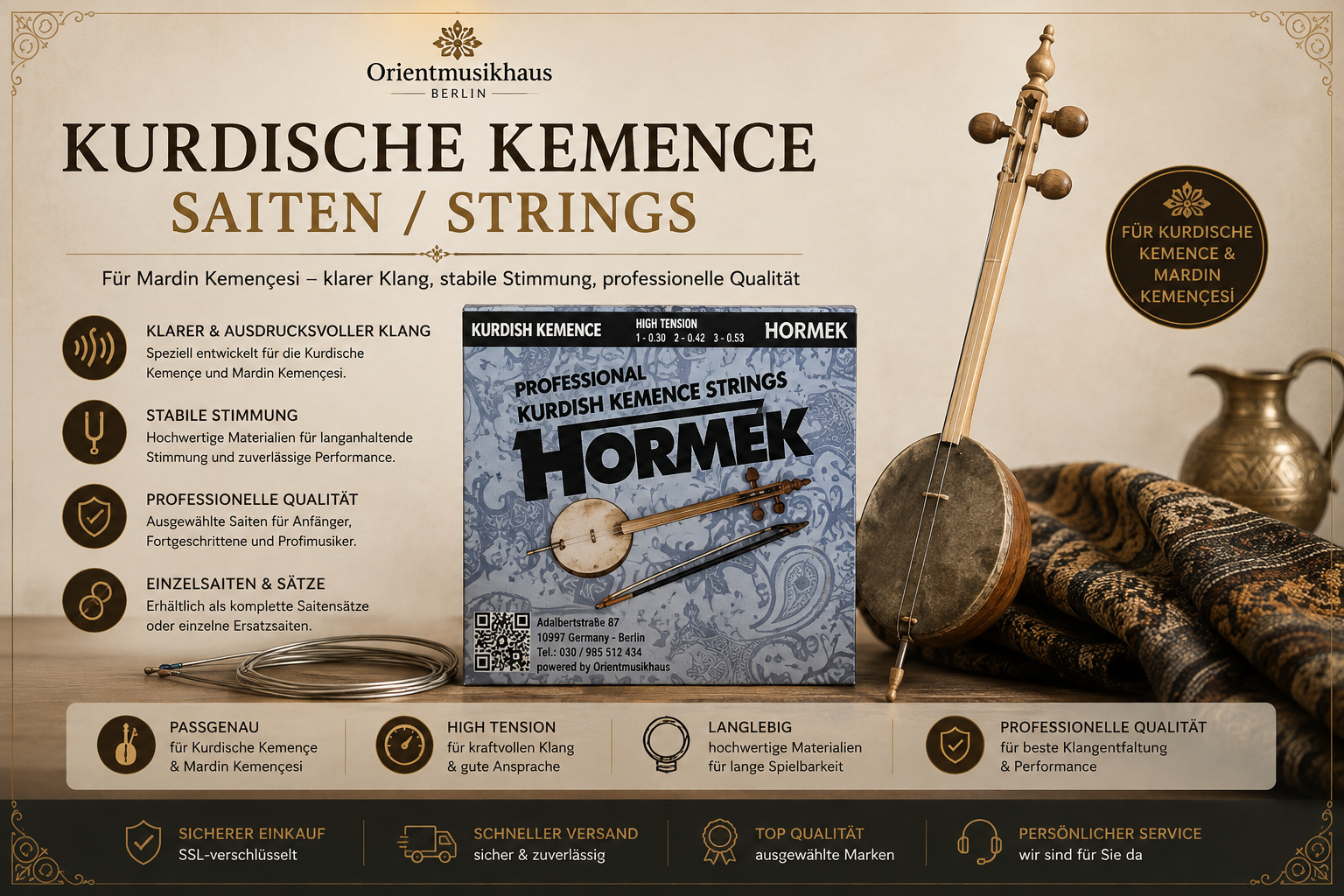 Kurdische Kemençe Saiten & Strings category icon/image